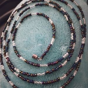 💜♡🖤 - #003 Hand Crafted Glass Bead Waist Body Jewelry
